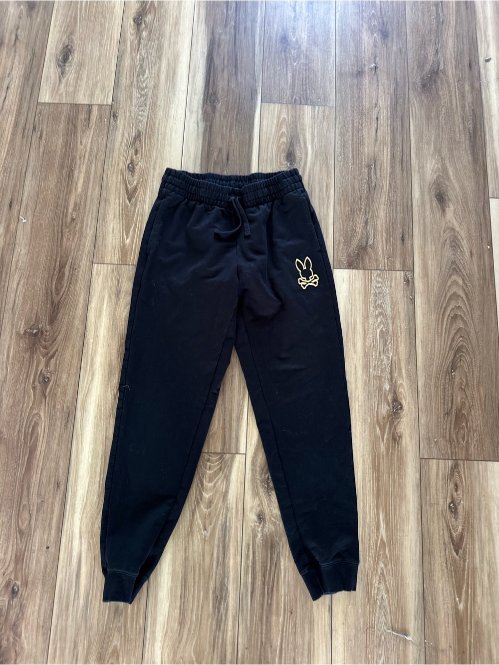 Psycho Bunny mens Black Jogger Sweatpants size small